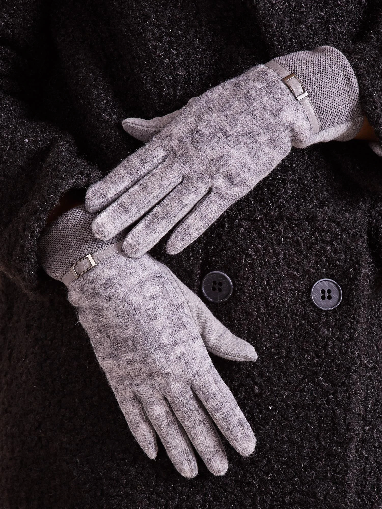 Wool Fashion Italia Pirštinės-AT-RK-9501.14-pilkos