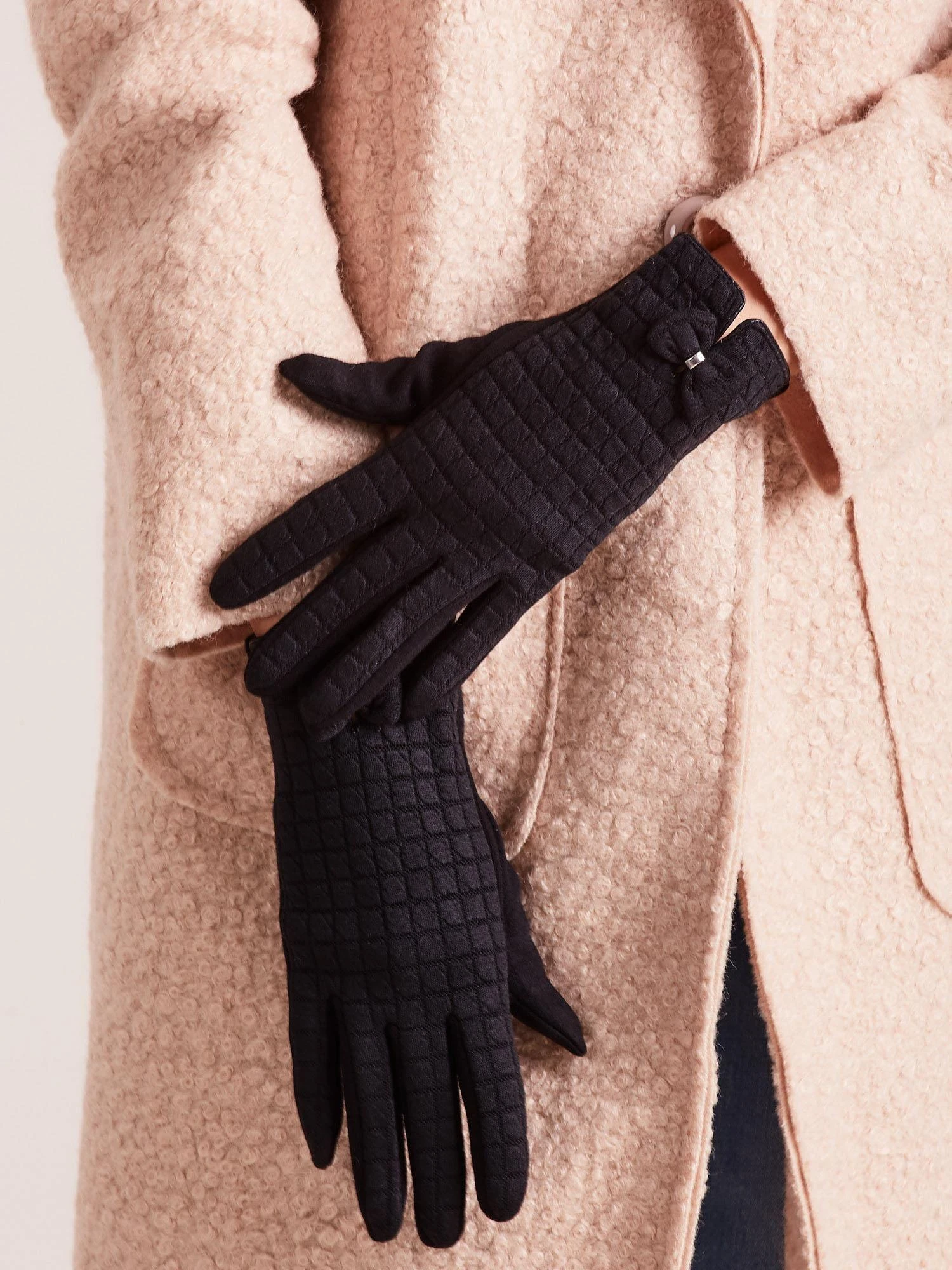 Wool Fashion Italia Pirštinės-AT-RK-9502.25-juodos