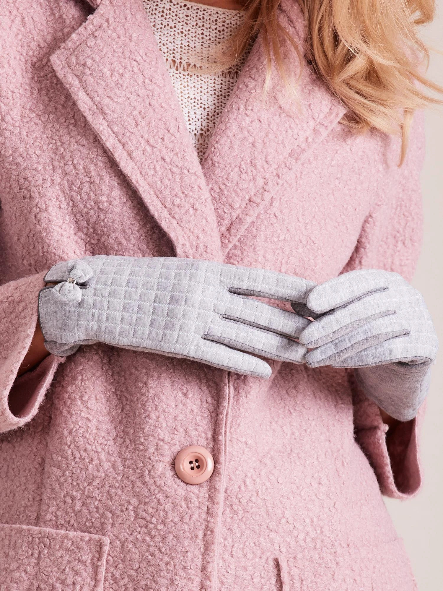 Wool Fashion Italia Pirštinės-AT-RK-9502.25-pilkos