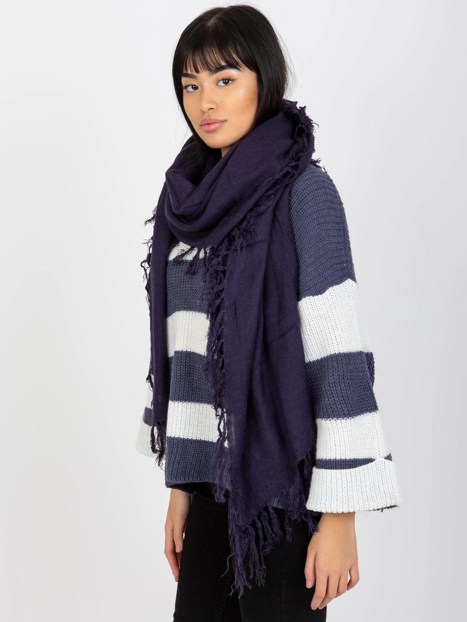 Factory Price Šalikas-AT-SZ-1285.65P-tamsiai violetinis