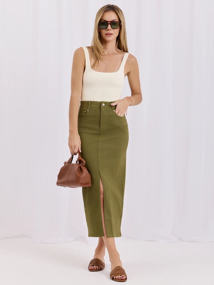 Factory Price Spódnica-HM-SD-MC6290.49-khaki