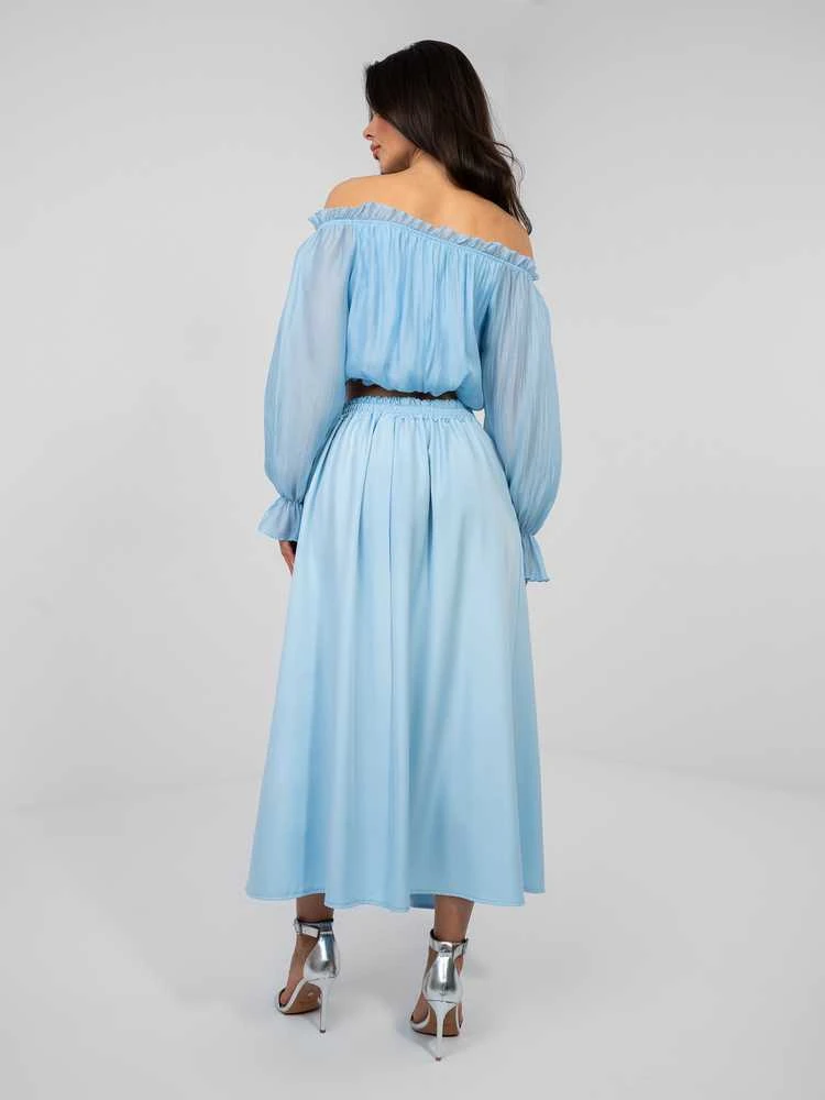 Factory Price Spódnica-IT-SD-81036.82-šviesiai mėlyna