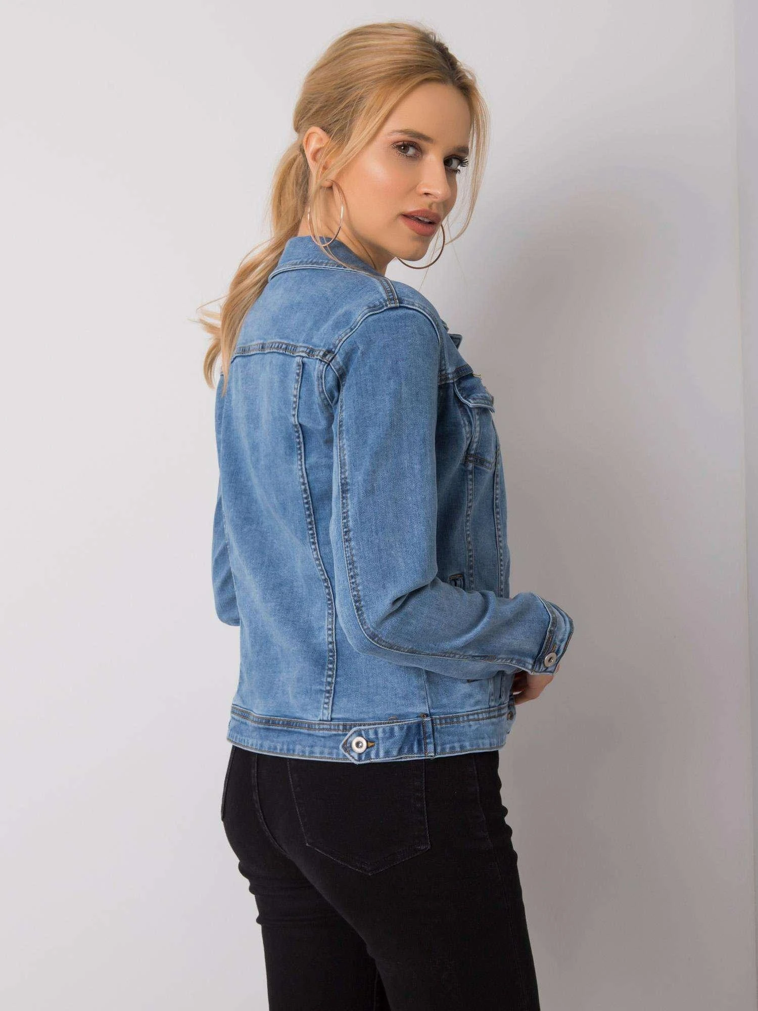 Denim Innovative Desing Striukė moterims-NM-DE-KR-19040.31-mėlyna