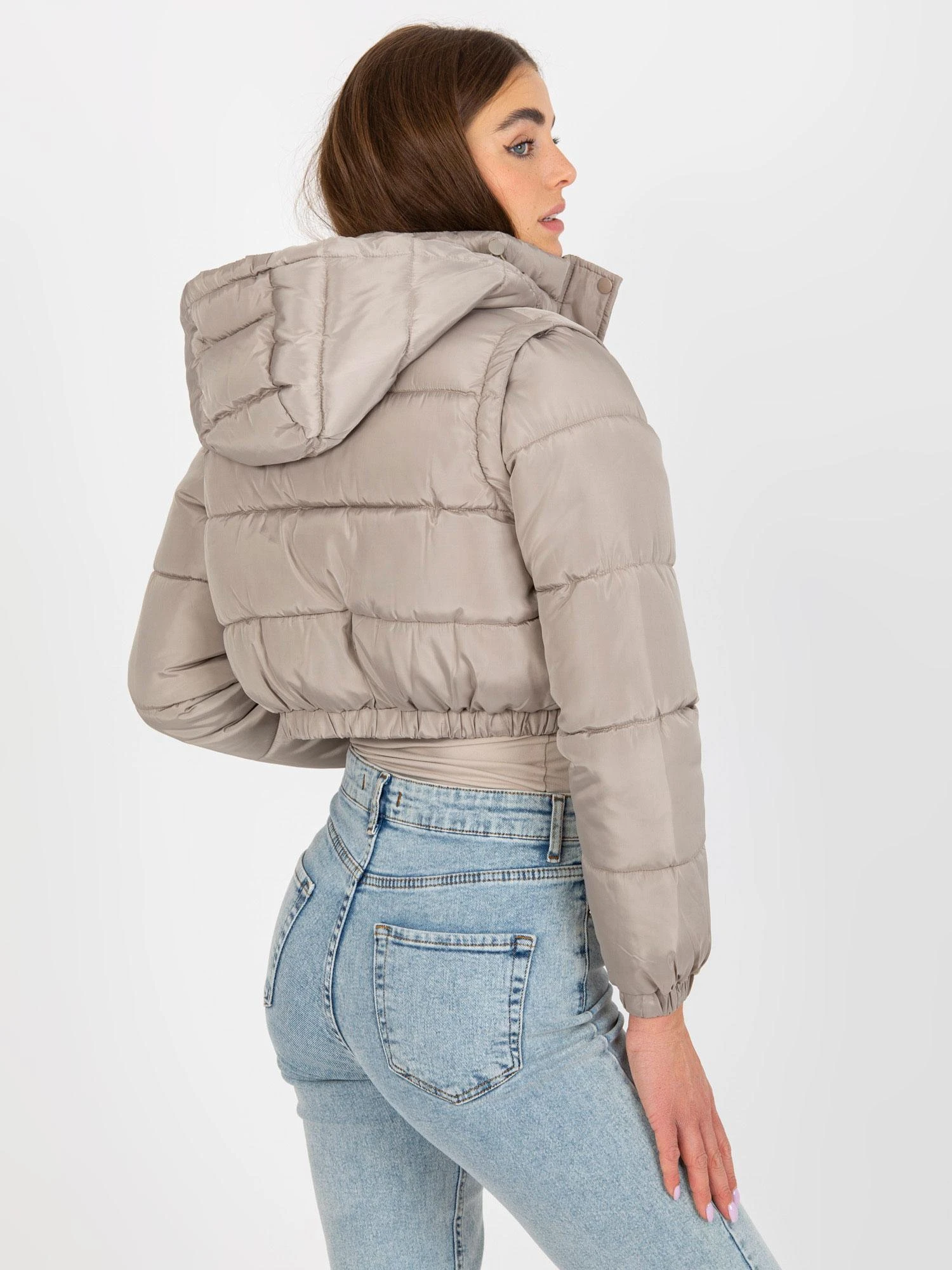 Honey Winter Striukė moterims-NM-KR-D2-3869.13P-ciemny bezowy