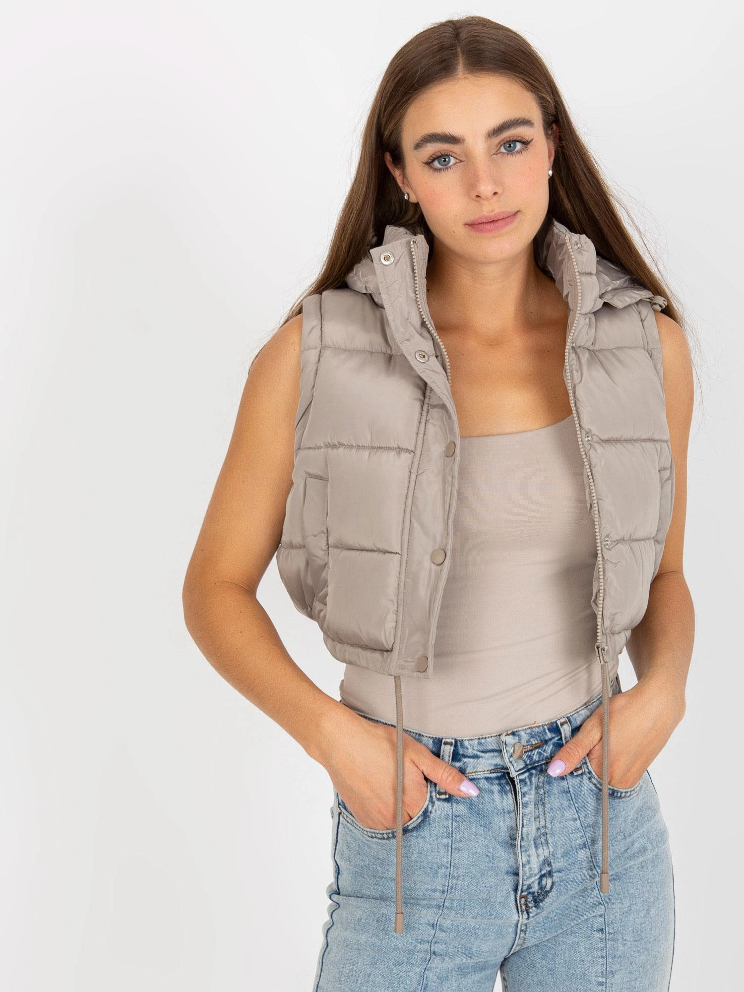 Honey Winter Striukė moterims-NM-KR-D2-3869.13P-ciemny bezowy