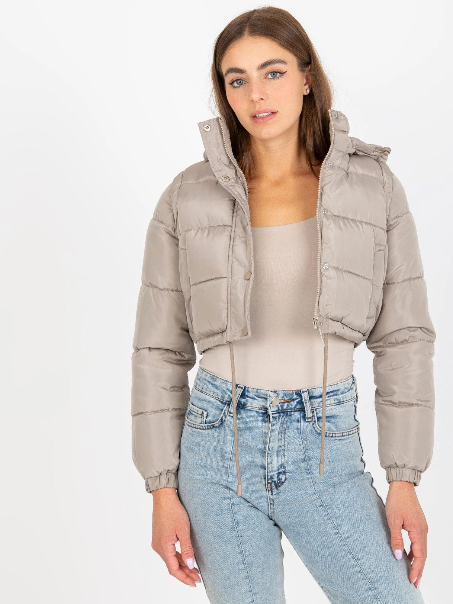 Honey Winter Striukė moterims-NM-KR-D2-3869.13P-ciemny bezowy