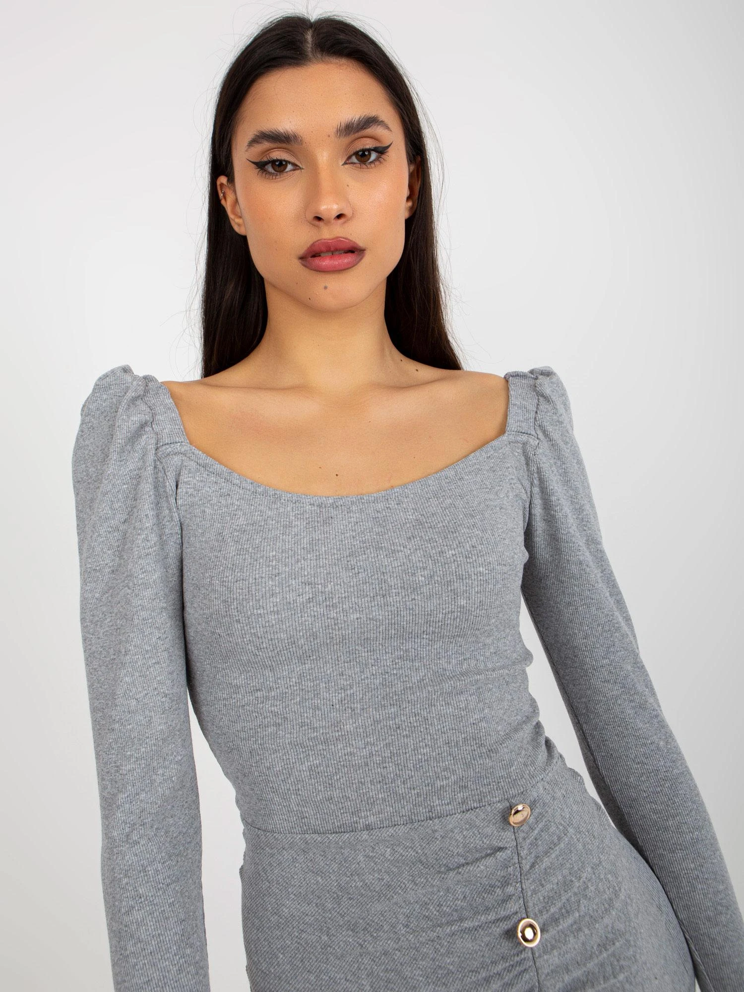 Lily Rose Suknelė-EM-SK-20-320.07-pilka