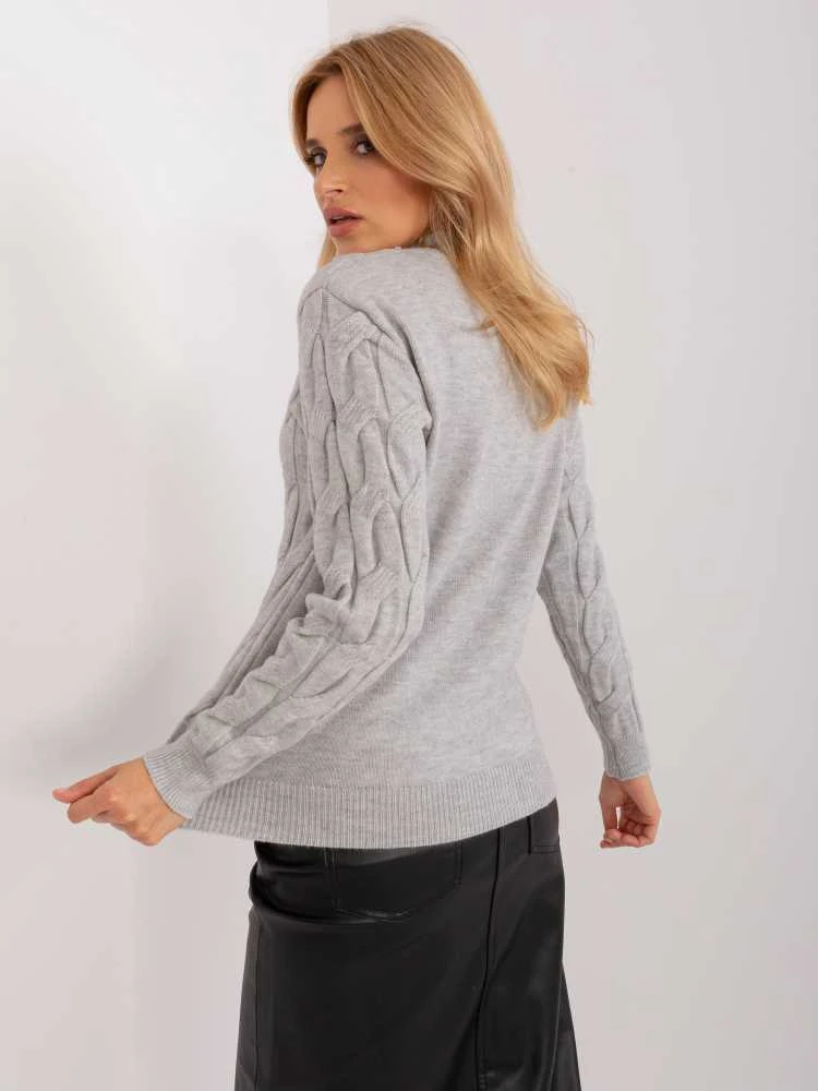 Wool Fashion Italia Megztinis-AT-SW-2235.00P-pilkas