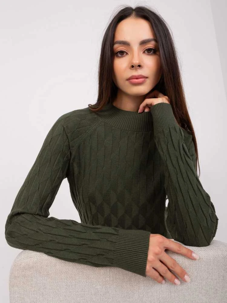 Wool Fashion Italia Megztinis-AT-SW-2326.37X-khaki