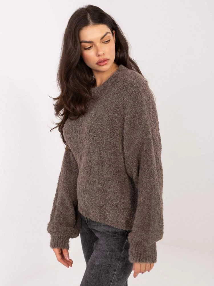 Factory Price Sweter-CH-SW-72610.62-ciemny bezowy