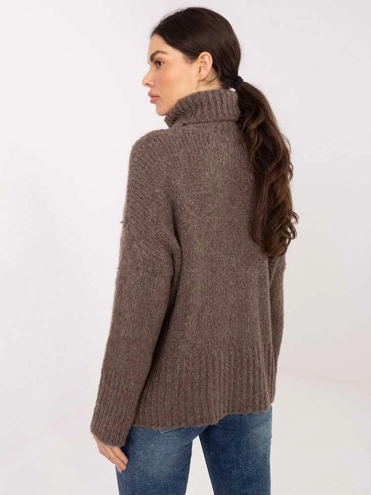 Factory Price Sweter-CH-SW-72989.68-ciemny bezowy