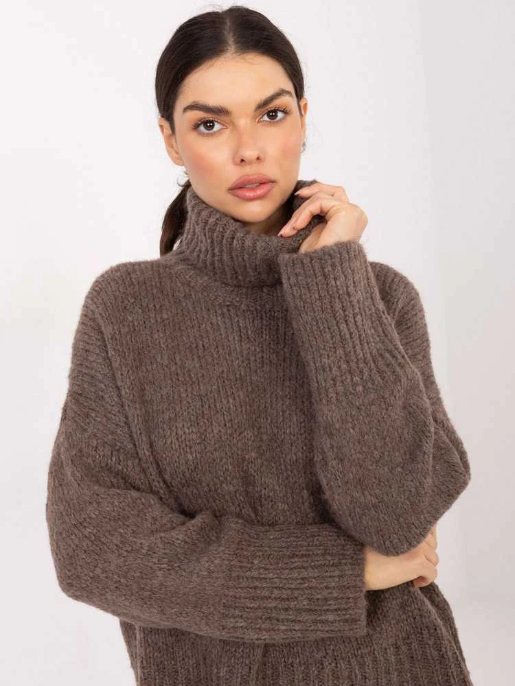 Factory Price Sweter-CH-SW-72989.68-ciemny bezowy