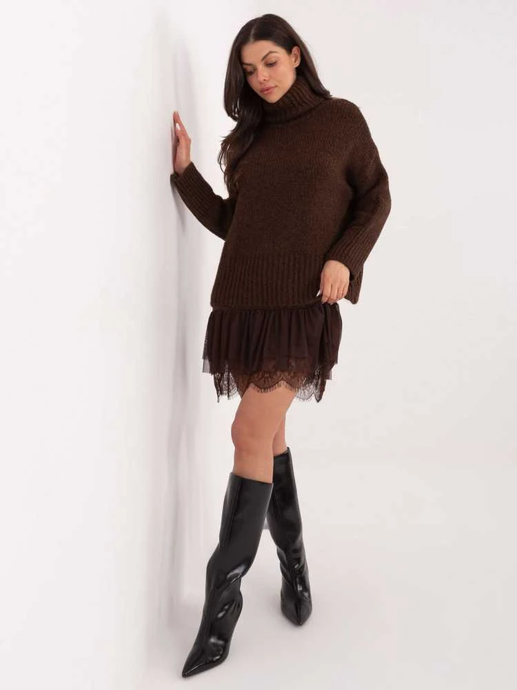 Factory Price Sweter-CH-SW-72989.68-ciemny ruda