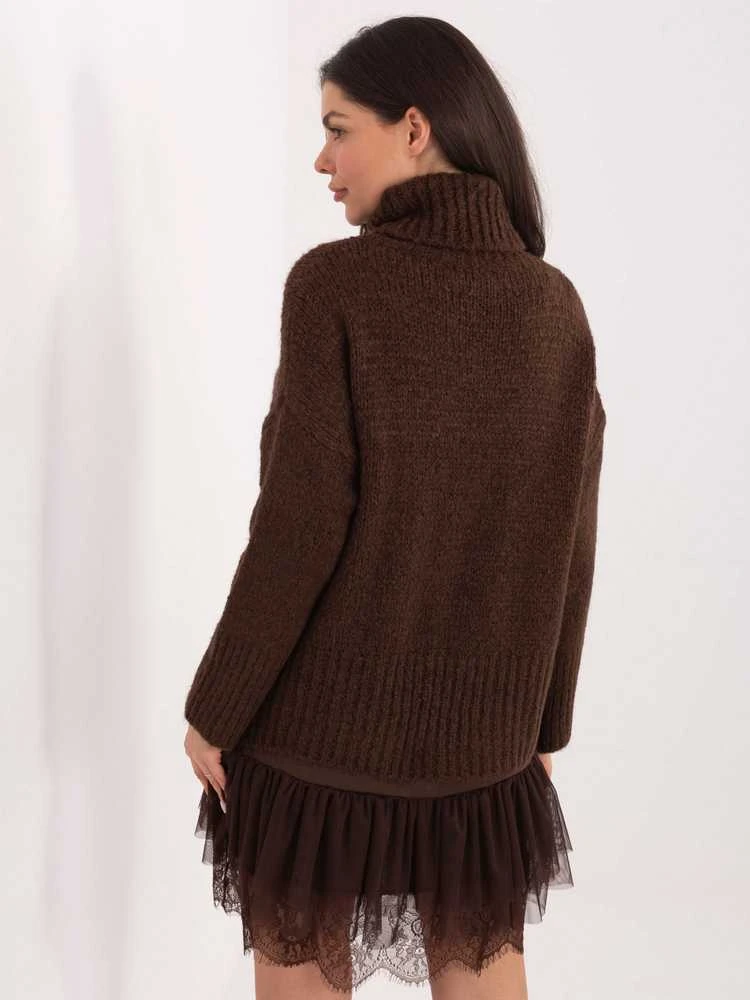 Factory Price Sweter-CH-SW-72989.68-ciemny ruda