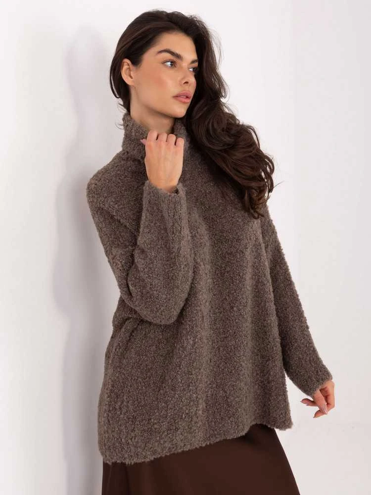 Factory Price Sweter-CH-SW-72993.25-ciemny bezowy