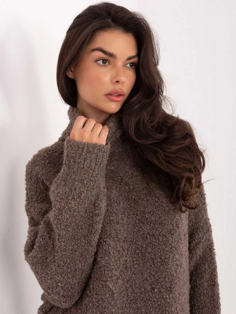 Factory Price Sweter-CH-SW-72993.25-ciemny bezowy