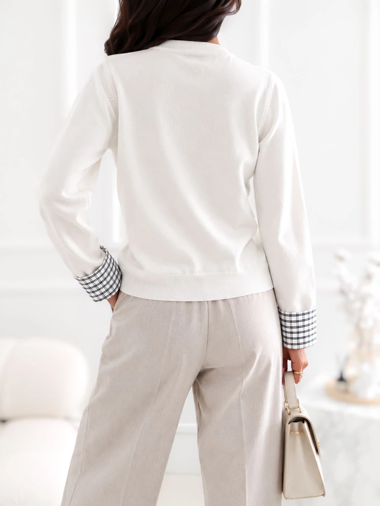 Factory Price Sweter-CS-SW-57667.96-ecru