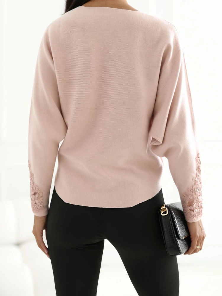 Factory Price Sweter-CS-SW-B0167.82-jasny rožinė