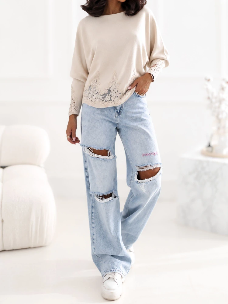 Factory Price Sweter-CS-SW-B0167.82-jasny smėlio spalva