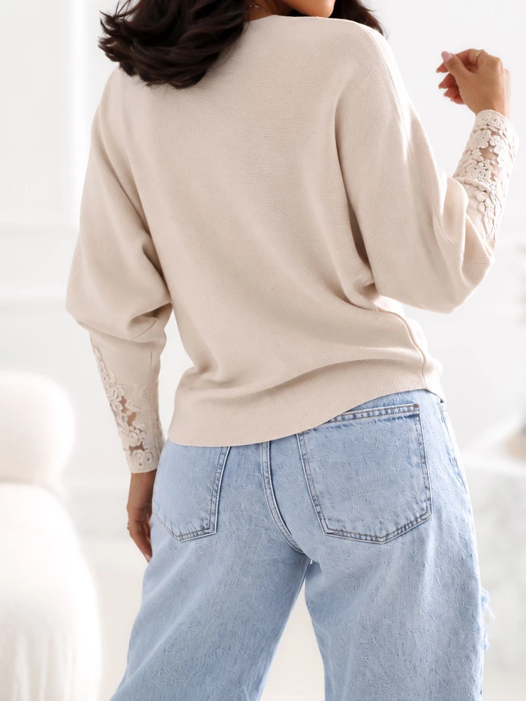 Factory Price Sweter-CS-SW-B0167.82-jasny smėlio spalva
