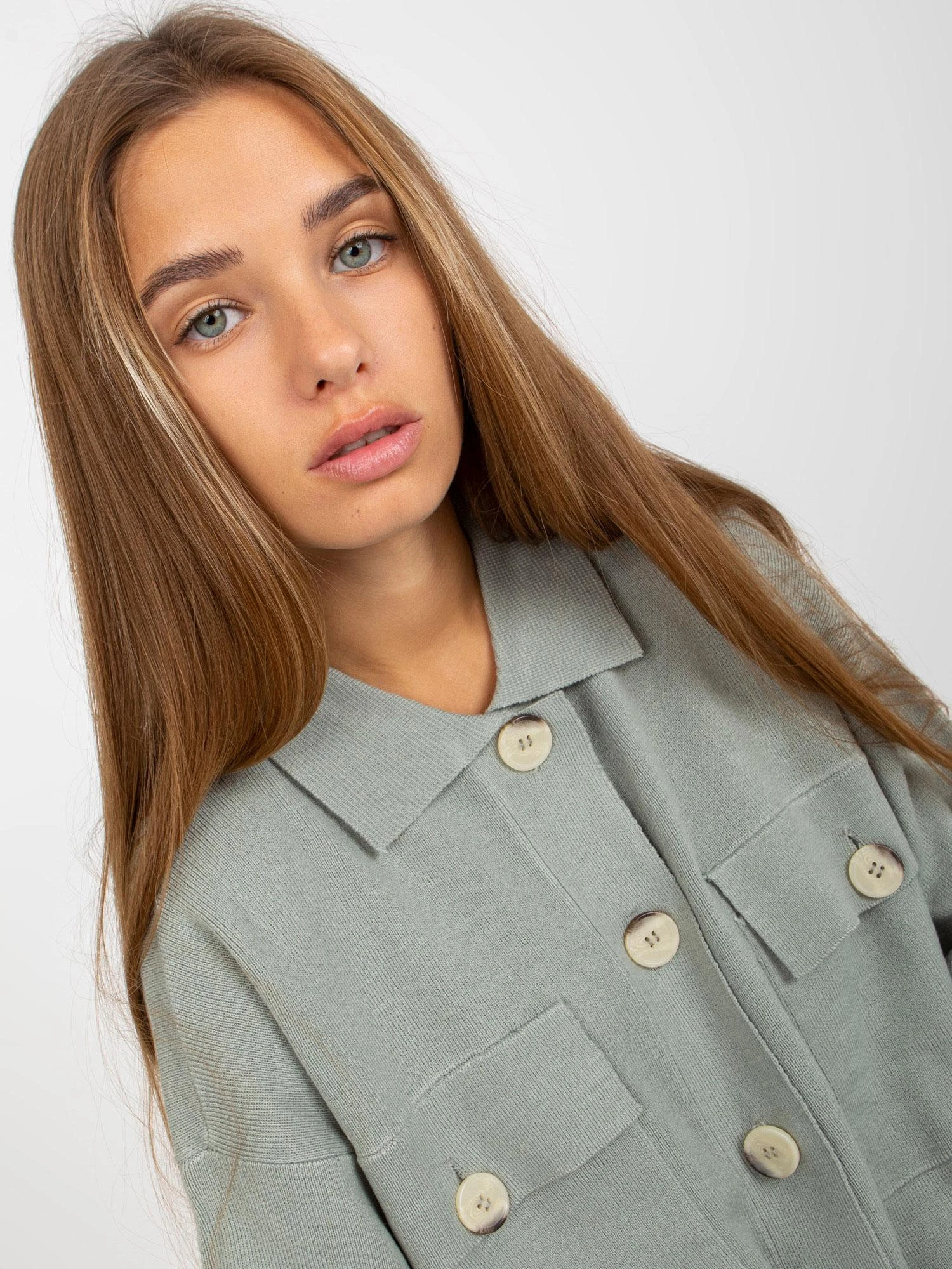 Factory Price Megztinis-D90039W90818A3-khaki