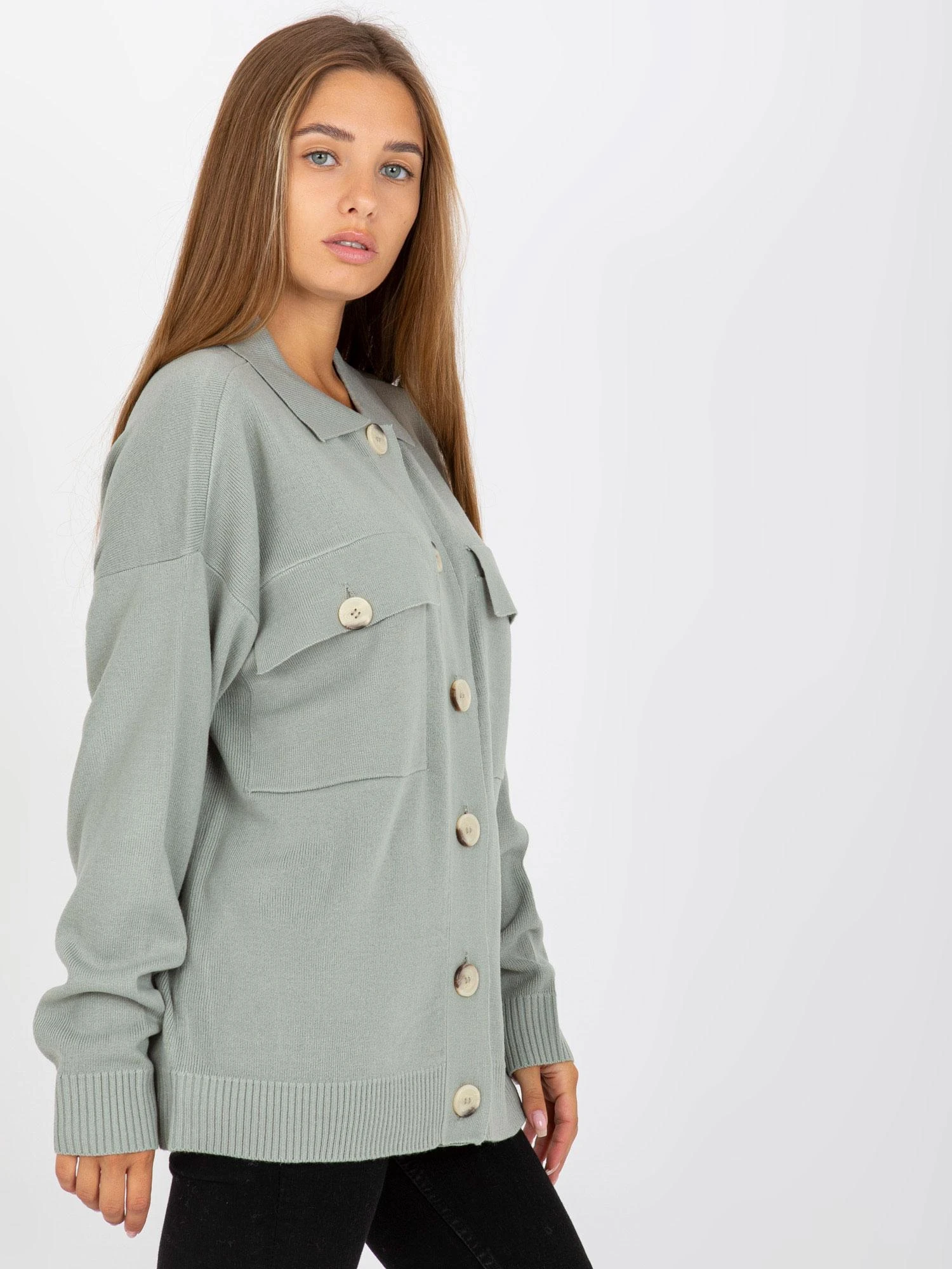 Factory Price Megztinis-D90039W90818A3-khaki