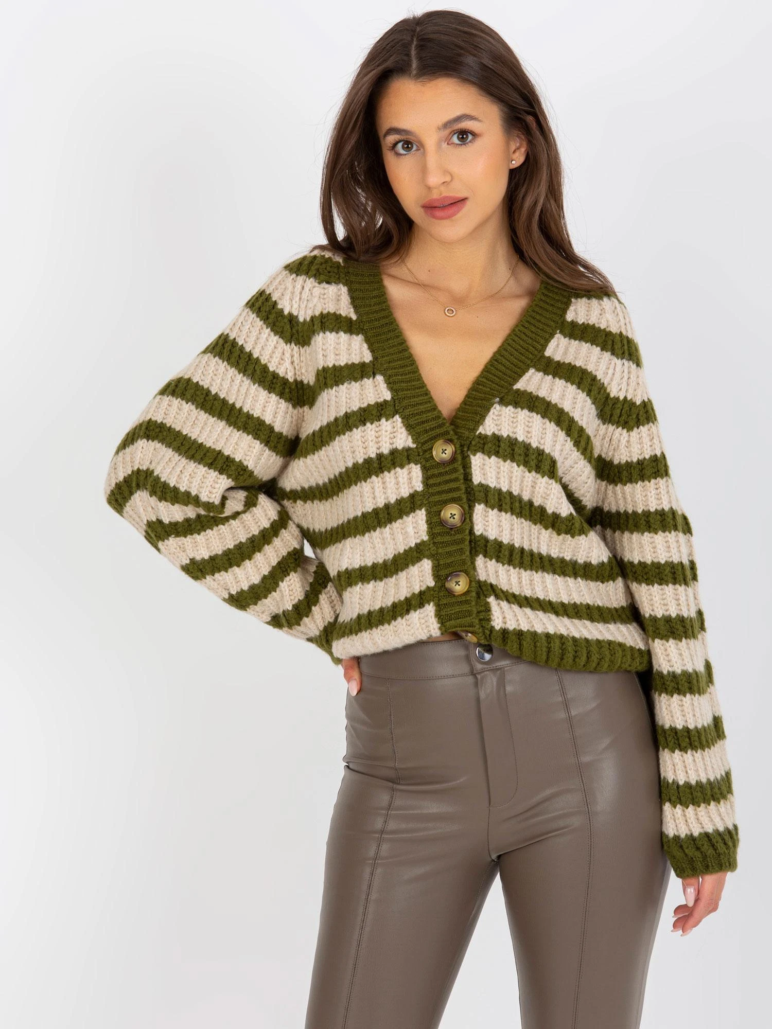Factory Price Megztinis-EM-SW-5020-02.28P-khaki