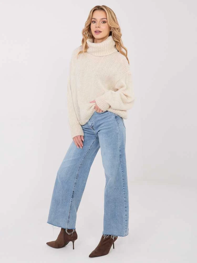 Factory Price Sweter-IN-SW-3176.26-jasny smėlio spalva