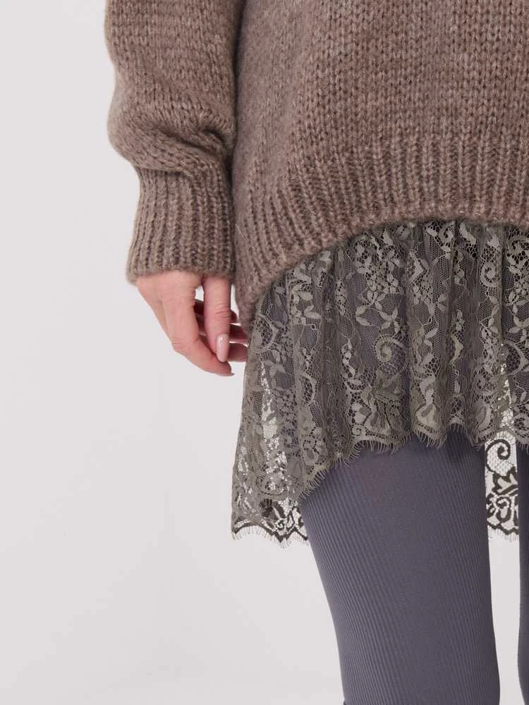 Factory Price Sweter-IN-SW-33681.05P-ciemny bezowy