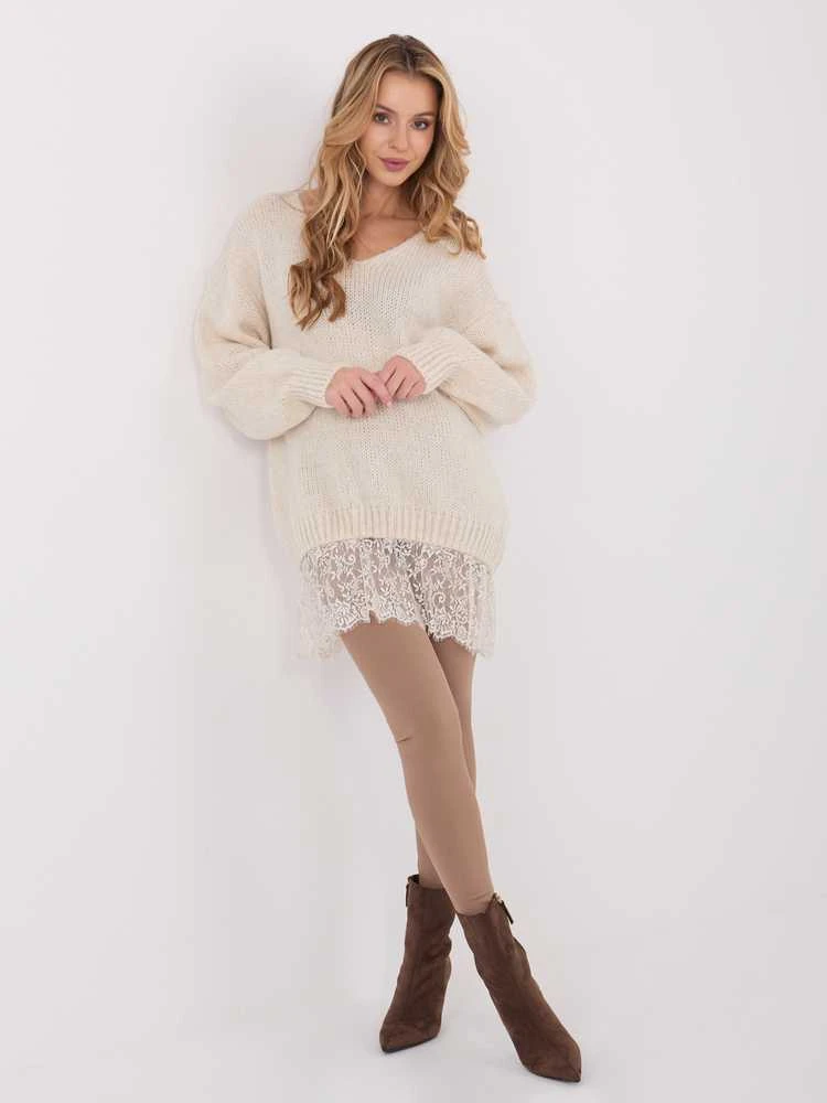 Factory Price Sweter-IN-SW-33681.05P-jasny smėlio spalva