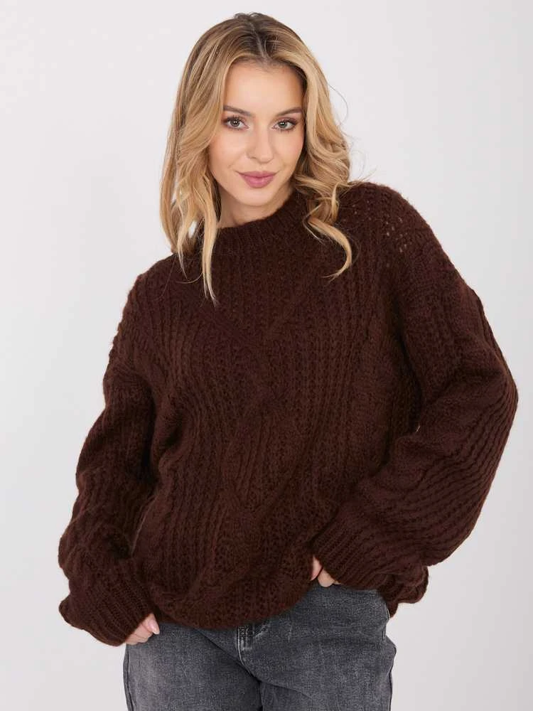Factory Price Sweter-IN-SW-33831.25-ciemny ruda