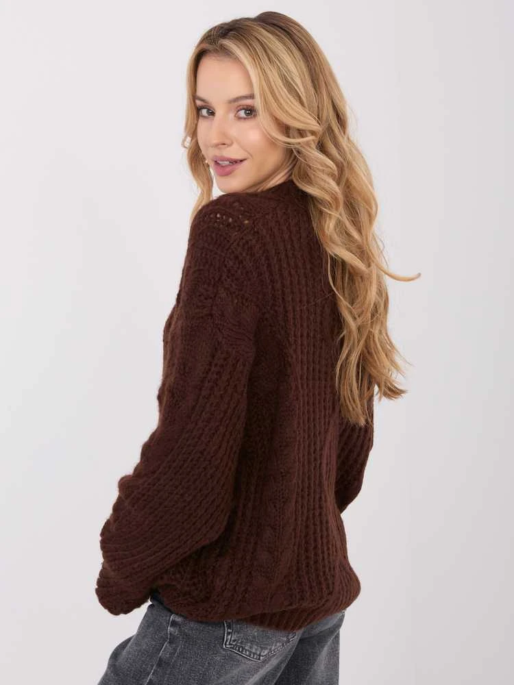 Factory Price Sweter-IN-SW-33831.25-ciemny ruda