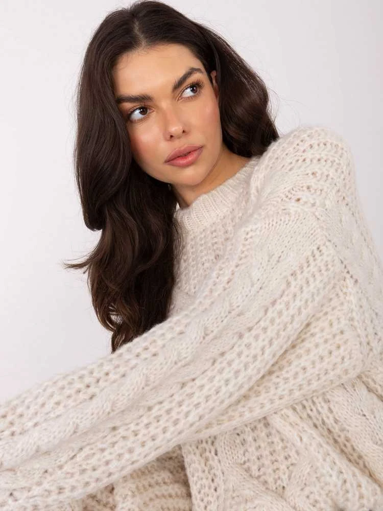Factory Price Sweter-IN-SW-33831.25-jasny smėlio spalva