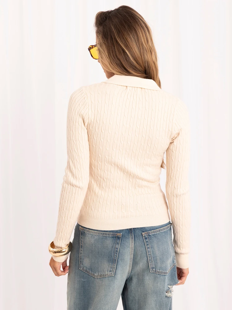 Factory Price Sweter-PM-SW-DF61080.67-jasny smėlio spalva