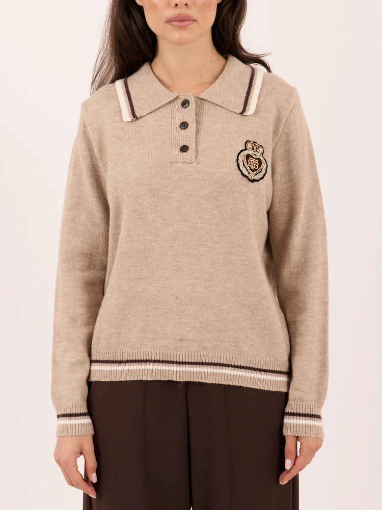 Factory Price Sweter-PM-SW-J02.16-smėlio spalva
