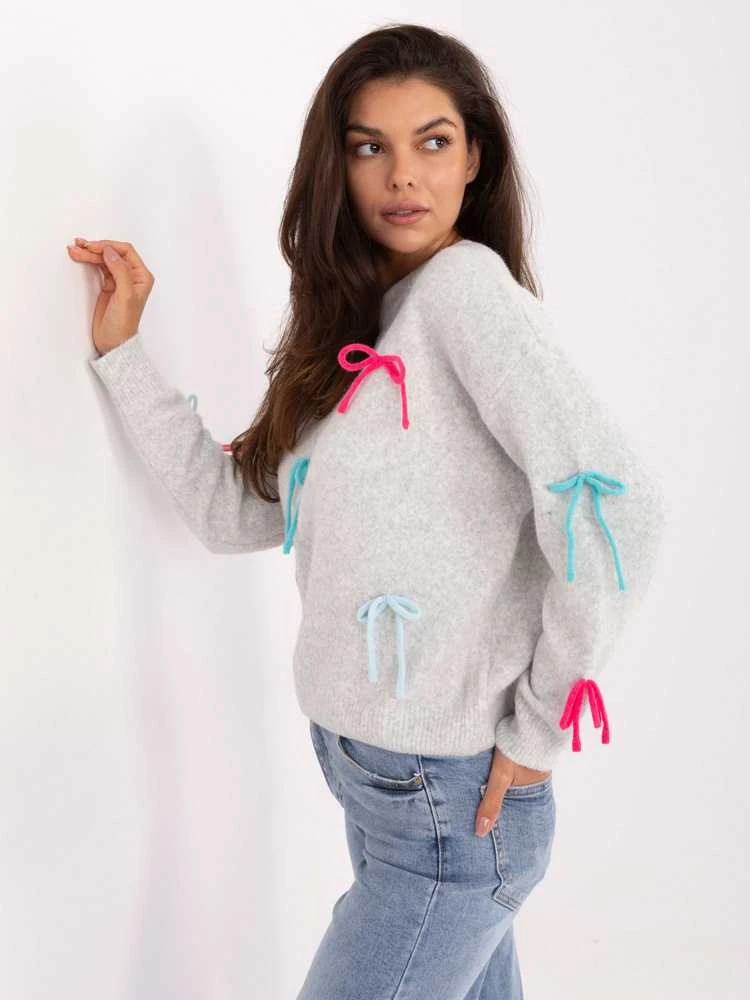 Factory Price Sweter-PM-SW-SC82.41-jasny pilka