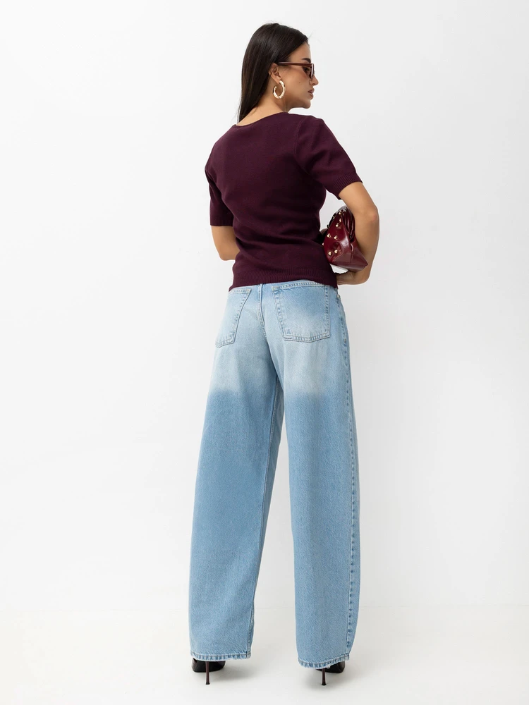 Factory Price Sweter-PM-SW-SF260.21-ciemny violetinė