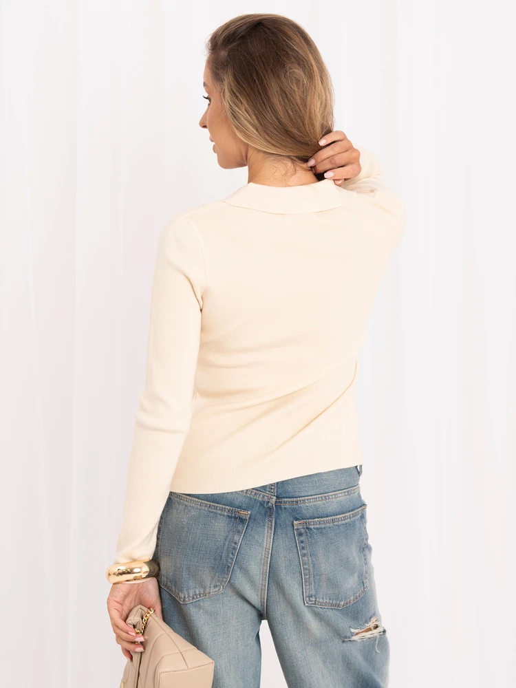 Factory Price Sweter-PM-SW-SF502.29-jasny smėlio spalva