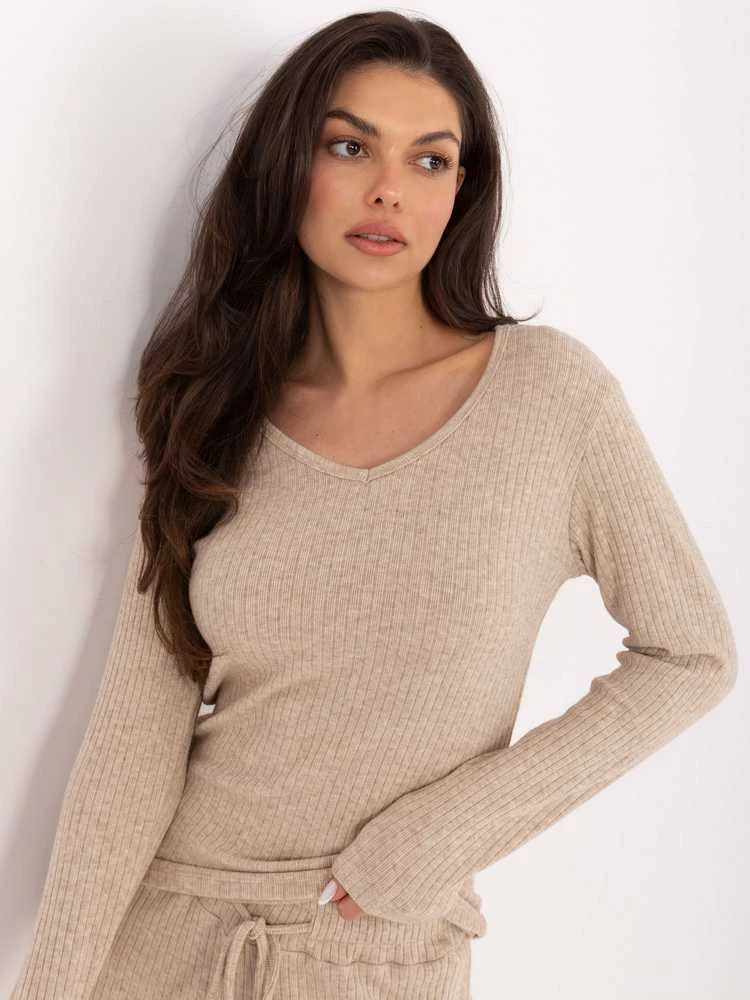 Factory Price Sweter-SM-SW-A1568.79-smėlio spalva