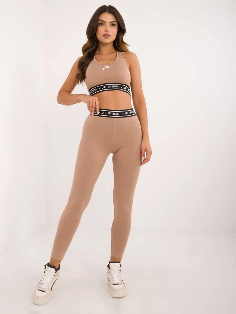 For Fitness Tamprės moterims -FF-LG-509765.88-tamsiai smėlio spalvos