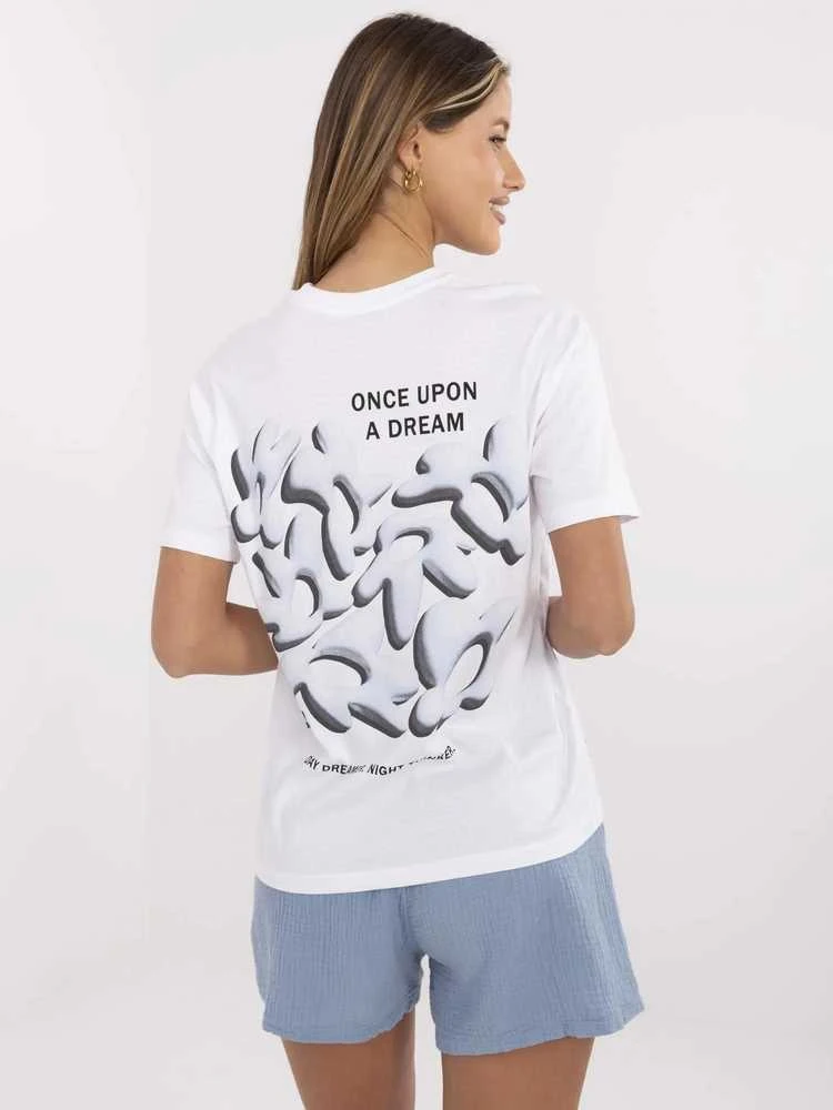 Fresh Made T-shirt-D12022AC02705A-balta ir-mėlyna