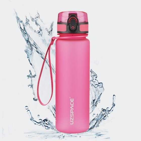 Gertuvė UZSPACE TRITAN 500 ml, plastikas be BPA - 3026-Rožinis