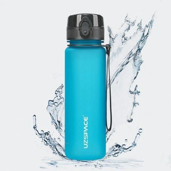 Gertuvė UZSPACE TRITAN 500 ml, plastikas be BPA - Šviesiai mėlyma