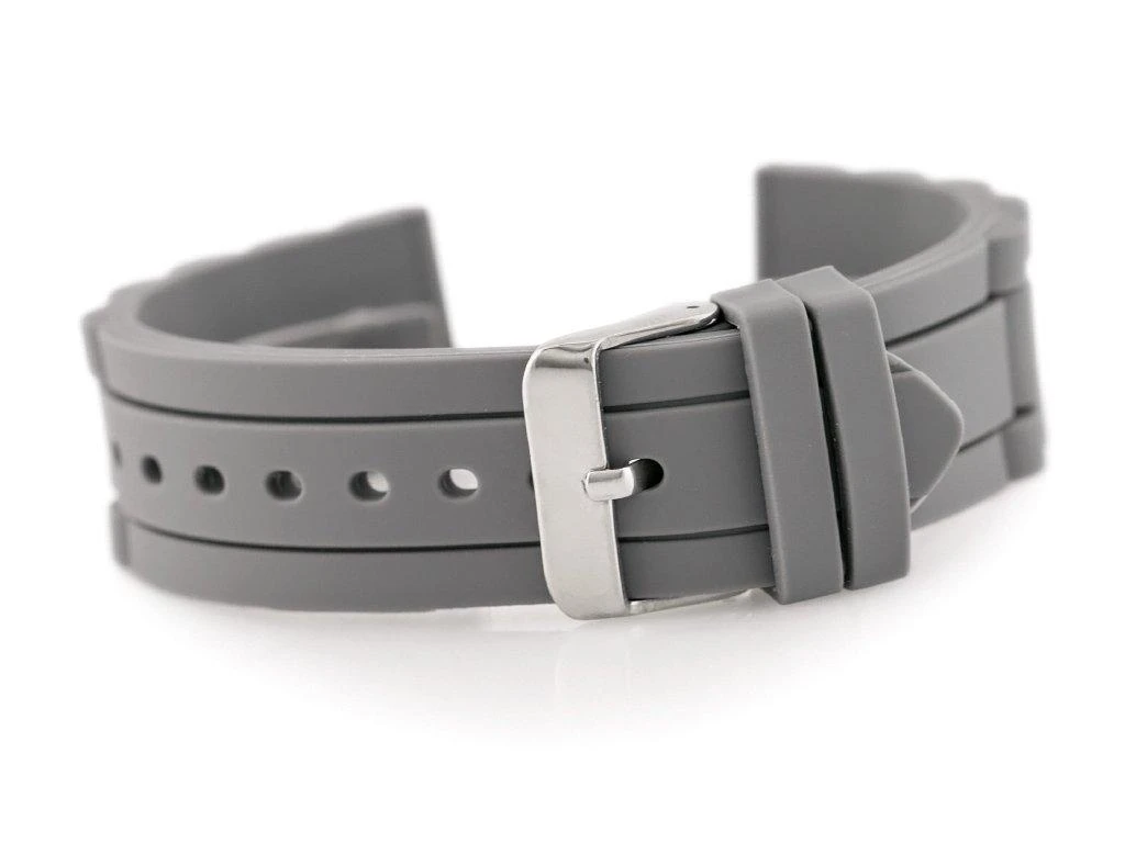 Inny Guminis laikrodžio dirželis 904T - gofruotas - 22mm