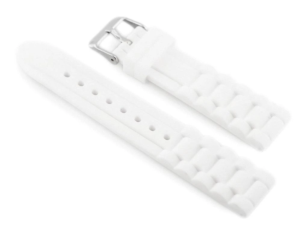 Inny Guminis laikrodžio dirželis 904W - gofruotas - 22mm