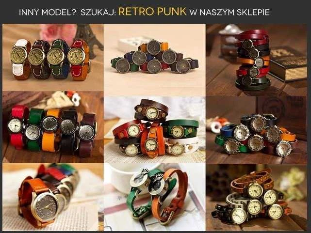 Inny MOTERIŠKAS LAIKRODIS TAYMA - RETRO PUNK 32 - oliwka (zx594c)