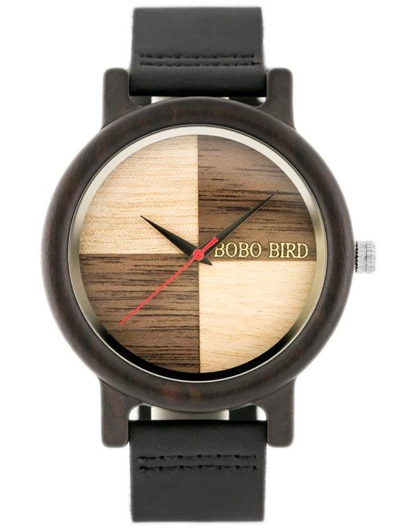 Inny VYRIŠKAS LAIKRODIS DREWNIANY BOBOBIRD (zx065a)