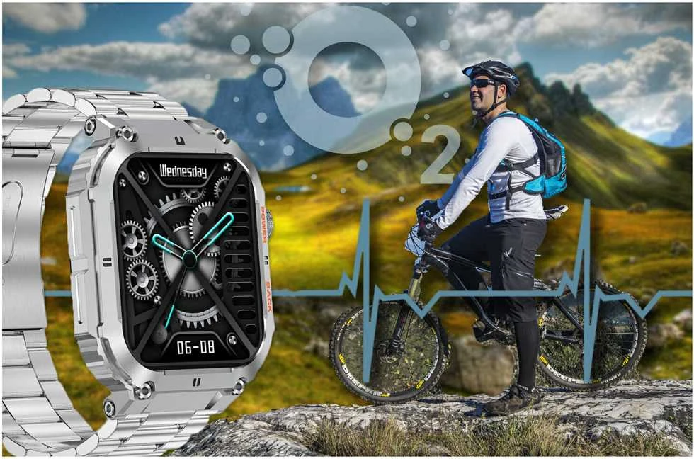 Išmanusis laikrodis Gravity GT6-7, Sidabro spalvos