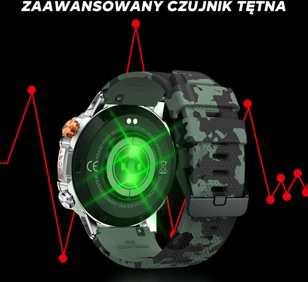 Išmanusis laikrodis MĘSKI GRAVITY GT20-2 - AMOLED, DODATKOWY PASEK (sg024b)