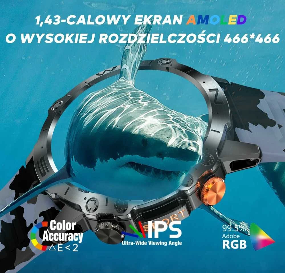 GRAVITY GT20-4 MEN'S Išmanusis laikrodis - AMOLED, ADDITIONAL BELT (sg024d)